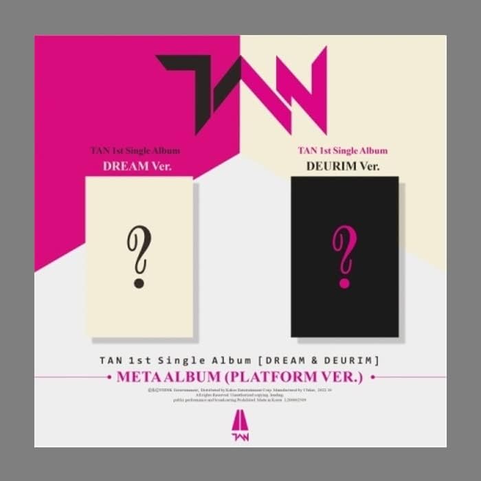 Tan Dream & Deurim 1. singl Album Meta platforma verzija CardL HOLDER + PVC fotokaard Album + Accoridon Bookerlet