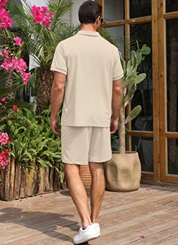 Lexiart Muška Ležerna odjeća od 2 komada ljetna trenerka Hawaii Beach Set