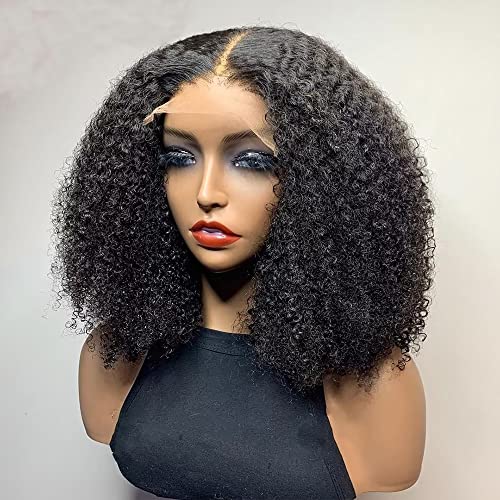 Imeya Afro Kinky Curly 13x6 čipkaste prednje perike ljudska kosa za žene 10a brazilska Djevičanska