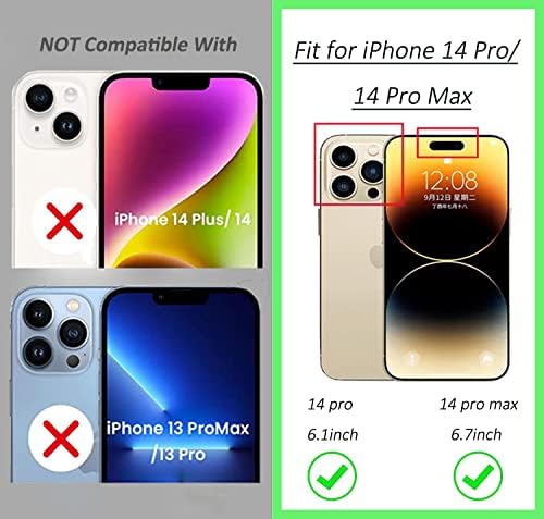 Hlija 3kom kaljeno staklo za zaštitu sočiva zadnje kamere za iPhone 14 Pro / 14 Pro Max-HD Clear full pokrivenost