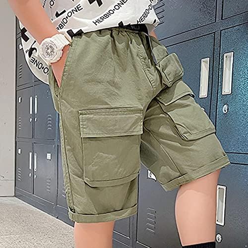 Aislor Kids Boys Shorts Jogger Cargo Kratke hlače Atletska sportska teretana dna sa džepovima Casual
