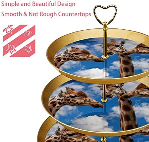3 resied stalak za desert Cupcake Voće ploča Plastična držač za posluživanje za zaslon za vjenčanje za rođendan
