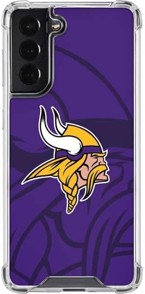 Skinit Clear futrola za telefon kompatibilna sa Samsung Galaxy S22-zvanično licencirani NFL Minnesota