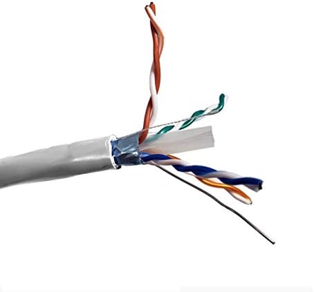 Mikro konektori, 250 stopa CAT 6A čvrsti STP rasuti Ethernet kabl plava