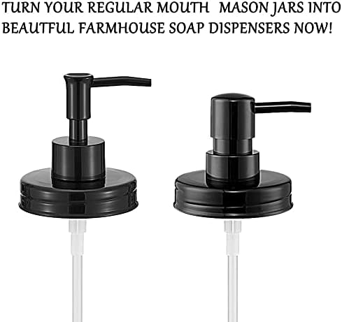 Onsogi Regular Mouth Plastic Mason Jar dozator sapuna pumpe i poklopci-rđa-proof Mason Jar Pribor Rustikalna