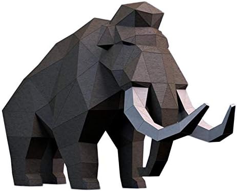 WLL-DP 3D drevni slon Skulptura za papir Prethodno papirnati zanatski ples Model Handrade Origami