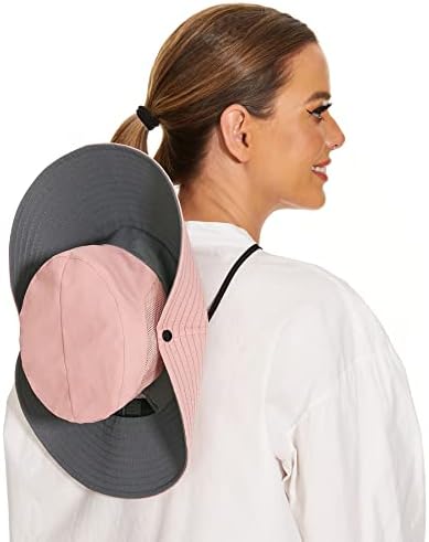 Zando ženski sunčani šešir s rupom od konjskih repa za žene sklopivi sunčevi šeširi za žene UV zaštita široki rub ljetni ribolov šešir