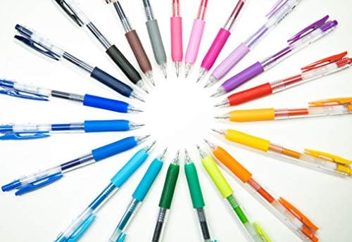 Zebra olovka Sarasa uvlačivi gel masti, srednja točka, 0,7 mm, plava mastila, 12-pakovanje -