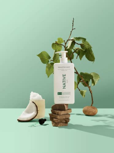Native Eucalyptus & amp; Mint 2-u-1 šampon i regenerator, osvježavajuće vlasište |bez sulfata, bez