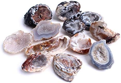 Binnanfang AC216 1pc Novi prirodni agater Kristal Geode Polirani nepravilni klaster Kvarc dragulja Cornecopia