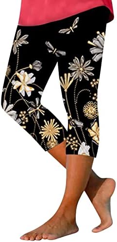 Miashui Cropped gamaše gamaše za žene Ljetne casual sportove joga hlače uske obrezane hlače ženske radne odjeće