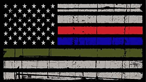 Prikrivena američka zastava vinilne naljepnice za vinilu | Crni ops naljepnice | USA zastava za