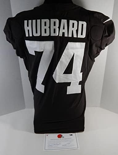 2020 Cleveland Browns Chris Hubbard 74 Igra Polovni dres s smeđem praksom 44 438 - Neincign NFL igra