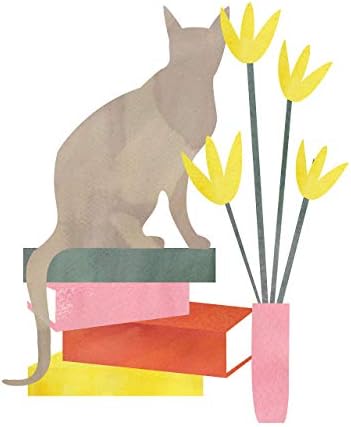 Cat Wall Art Prints by Ink Inc. / Moderni dizajn mačke i cvijeće | minimalistički moderni Kućni dekor