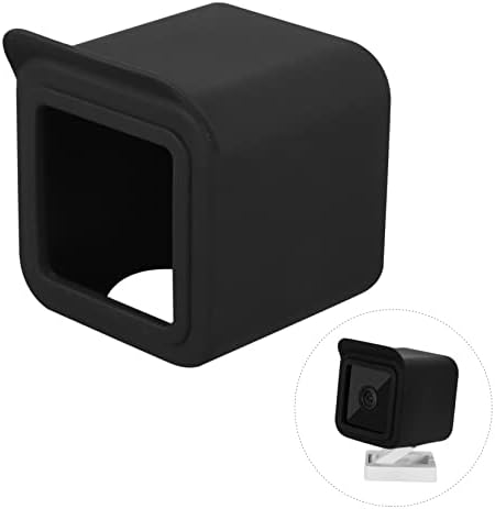 SOLUSTRE Ring Camera 2pcs Cam Silikonski Crni zaštitni Monitor i kompatibilan za wyze Shockproof Scratch