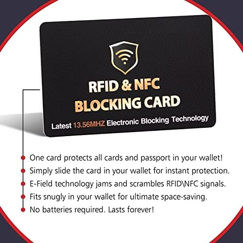 Saitek IT 5 PK RFID kartice za blokiranje novčanika za muškarce i žene snop sa 2 pk 19 pin mužjaka za žensko