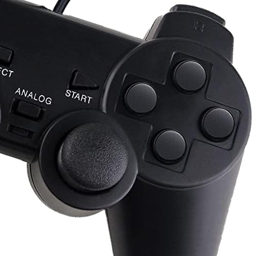 Funcilit žičani kontroler za PS2, dvostruka vibracija Twin Shock žičani Gamepad za Sony Playstation