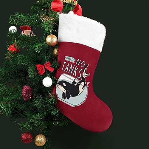 Seaworld morski pas božićne čarape čarape Xmas Tree Santa ukrasi Viseći ukrasi za kamin za