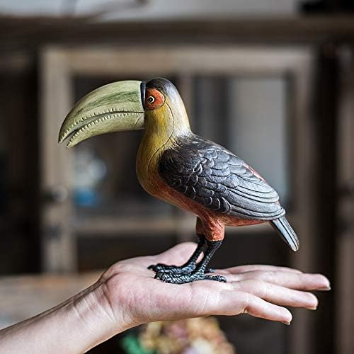 Zamtac American Tropical Parrot Decor Decor Fairy Creative Animal Lijepa smola Toucan ukrasi Kućni