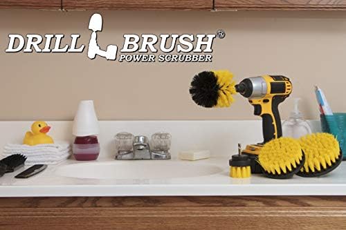DrillBrush 4 komada najlonska četka za krutost i pucanje kupatila čišćenje četkica četkica - bušilica četkica