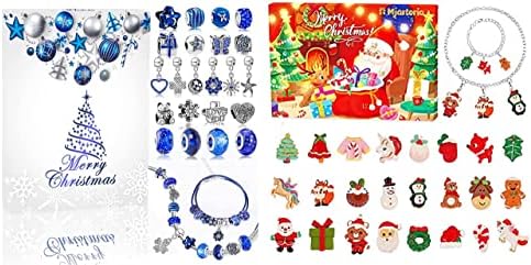Mjartoria Bundle-plavi nakit Adventski kalendar 2022 za djevojčice - plavi nakit Božićno odbrojavanje