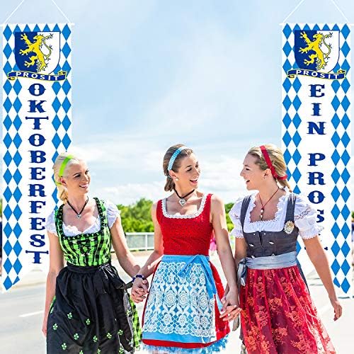 Oktoberfest ukrasi Bavarska ček zastava Oktoberfest Banner potpisao / laNrch baner za dobrodošlicu