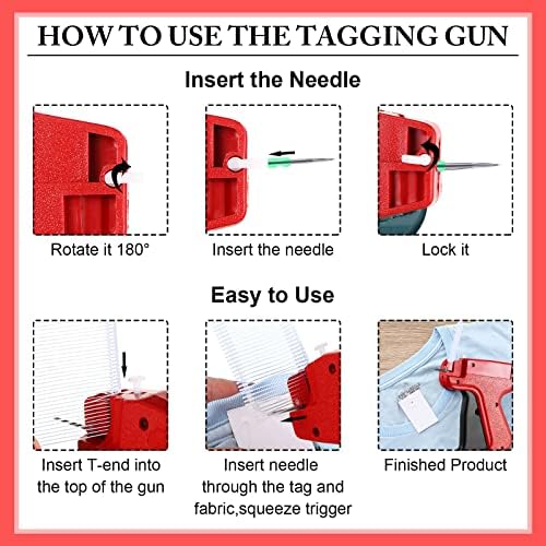 6 pakovanja Označavanje puška za odjeću Maloprodajne cijene Oznaka Patcher Gun Omotna odjeća Oznaka Tagging