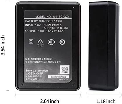 BC-QZ1 punjač baterije za bateriju Sony NP-FZ100, adapter za napajanje kamere kompatibilan sa Sony