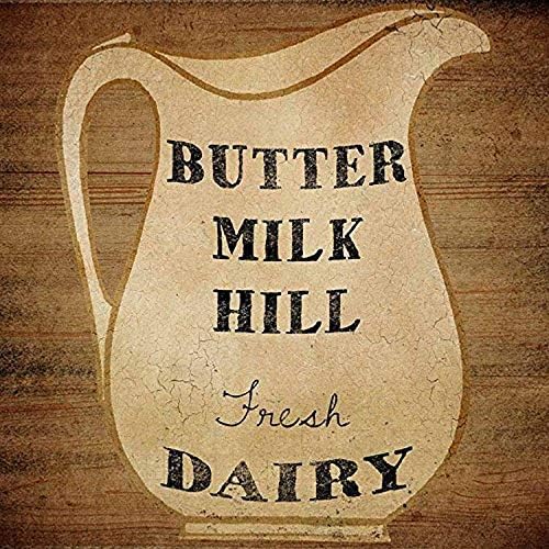 Buyartforless rustikalni 'Butter Milk Hill Dairy Pitcher' Galerija omotano platno Beth Albert