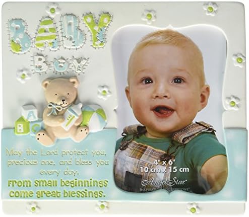 AngelStar 13325 Baby Boy okvir za fotografije, 7-3 / 4 x 6-3 / 4 inča