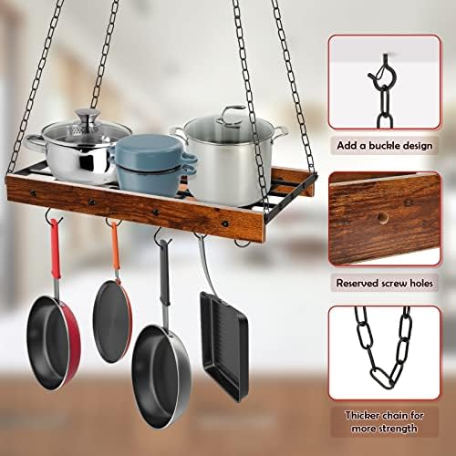 Creproly Viseći lončeni viseći vješalice za kuhinjske plafon Višenamjenski i metalni plafon i ploča za
