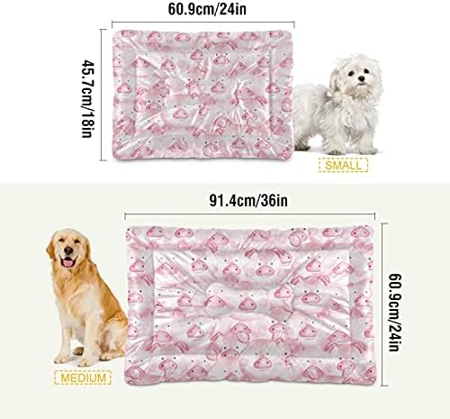 Svinjski Božićni krevet za mačke akvarelna meka prostirka za kućne ljubimce za sanduke za pseće