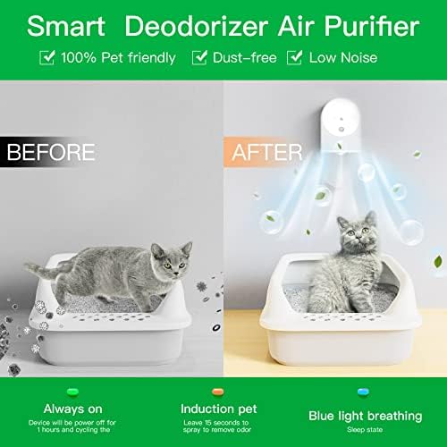 Pametna prskalica za uklanjanje mirisa-Dezodorizacija stelja za mačke Dezodorizacija kutija za smeće 30-dnevna