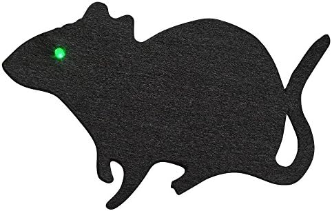 Noć vještica 10 LED svjetla od filca na baterije crna sa zelenim okom