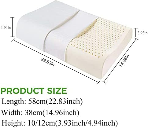 prirodni jastuk za lateks, čvrsti jastuk za lateks za podršku za vrat, ergonomska standardna veličina