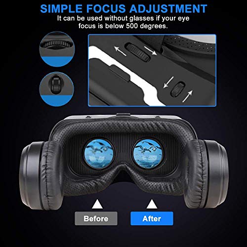 VR SHINECON virtuelna stvarnost VR slušalice 3D naočare slušalice kacige VR naočare za TV, filmove i