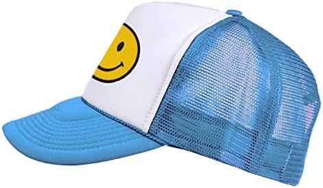 lycycse Smile Face Kamionska kapa Retro mrežasta bejzbol kapa sa smile Patch pjenastim neonskim