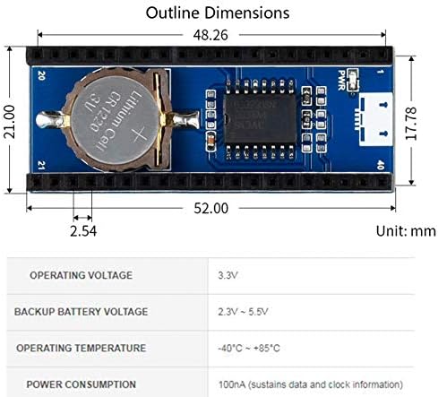 Precision RTC modul za Raspberry Pi Pico, ugrađeni Ds3231 čip i koristi I2C sabirnicu za komunikaciju, podržava povezivanje više vanjskih senzora