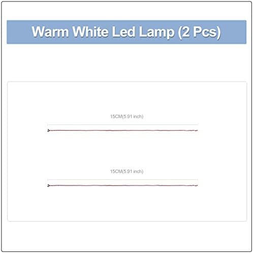 Osvijetlite svoje cigle-2 komada X topla bijela LED bitna svjetla od 15 cm, USB napajana, kompatibilna