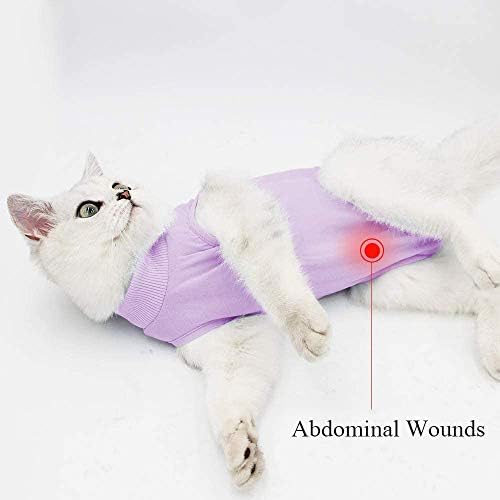 Cat profesionalno odijelo za oporavak od abdominalnih rana i kožnih bolesti, alternativa E-ovratniku za mačke
