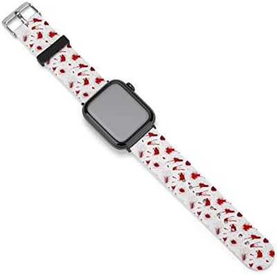 Crvena krv ili bočna prskalica Pljuska spot za remen za satove za Apple iWatch serije 8 7 6 5 4 3 2 1 SE 38mm