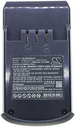 21.6 V RABATT22VLI RABAT22VLI zamjena baterije za Hoover RA22HCGB017 DS22PTG001 RA22ALG 011 RA22HCG011