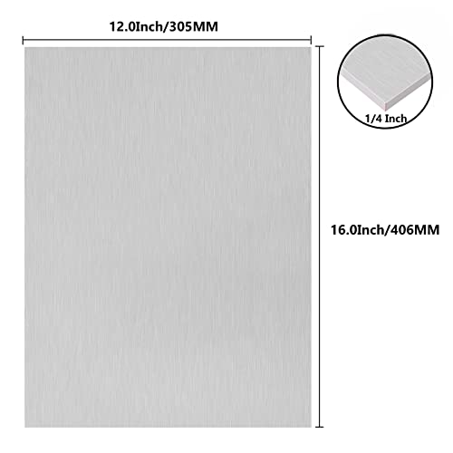6061 T651 aluminijumski lim 12 x 16 x 1/4 inča debljine ravna obična Aluminijumska ploča prekrivena