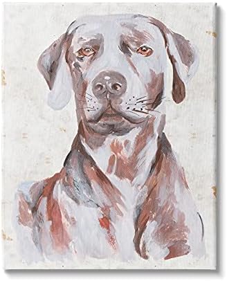Stupell Industries kuća portret psa za kućne ljubimce Labrador slika mekanog tona, dizajn Melissa