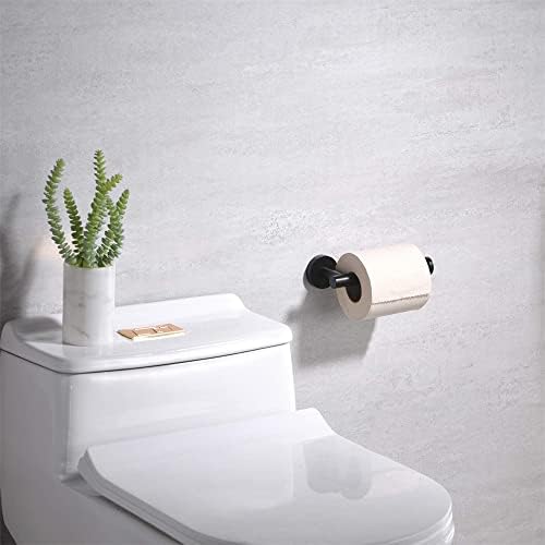 Držač za zid od nehrđajućeg čelika za zid, modernog tkiva Roll dispenzer za kupaonicu mat crna