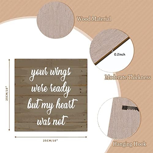 Rustikalni drveni znak Vaša krila bile su spremni staromodni obrtni znak sa izreke citirajući