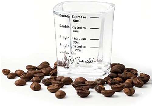 Set od 2 espresso čašice - espresso čaša-espresso mjerno staklo, espresso čašice-espresso čaše-barista alati-naočare