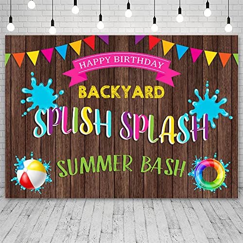 ABLIN 7x5ft ljetna zabava u bazenu pozadina za rođendan Splish Splash ljeto Bash Backyard