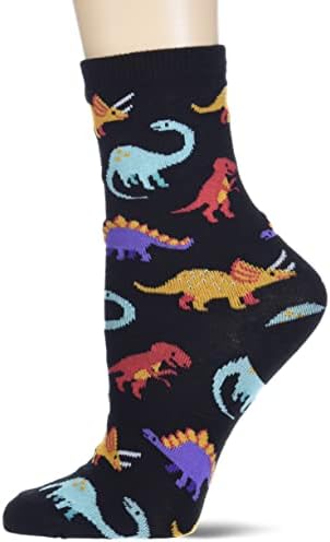 Hot Sox Boys ' Big Fun Animal Crew 1 par paket - Cool Casual novitet čarape za djecu, dinosaurusa,