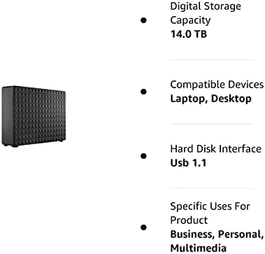 Seagate proširenje Desktop 14TB eksterni hard disk HDD-USB 3.0 za PC Laptop